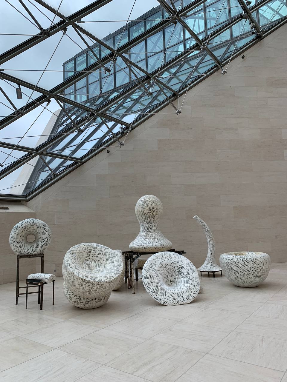 Экспозиция в музее MUDAM в Люксембурге