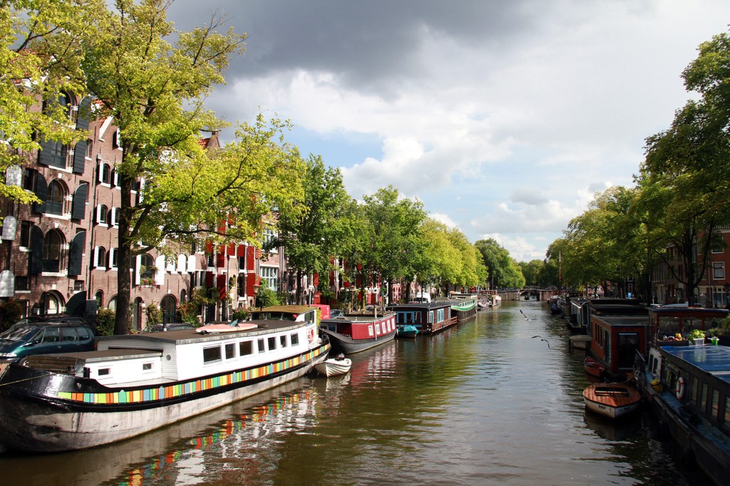 Амстердам 2014 - фото канала и лодок