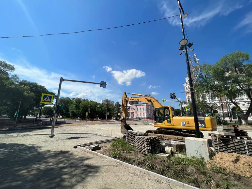 улица Ленина - ремонт - Благовещенск 2022 