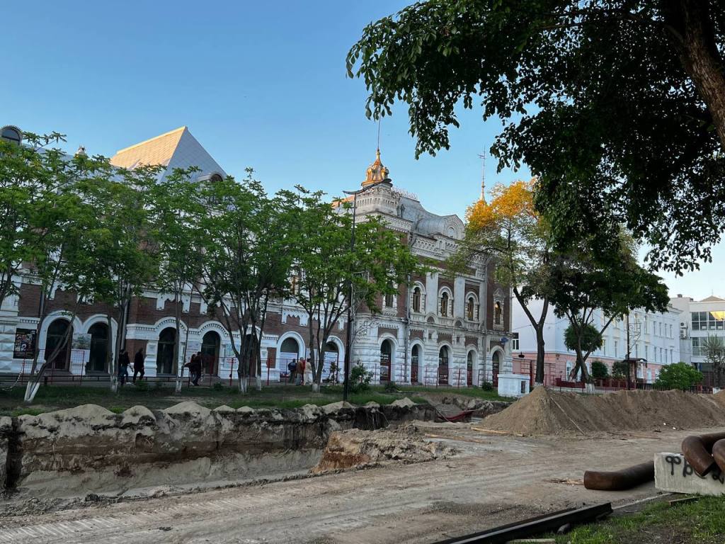 улица Ленина - ремонт - Благовещенск 2022 